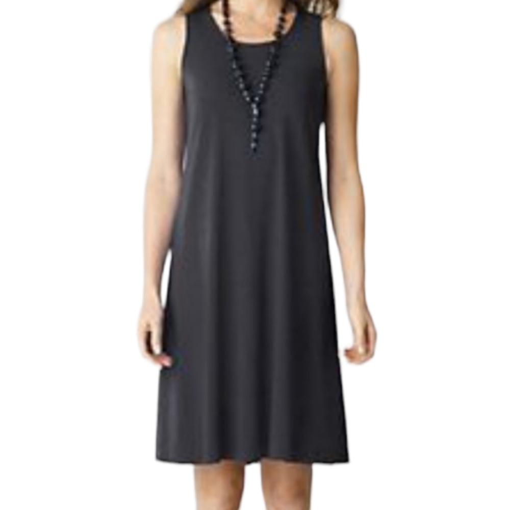 J.Jill Velvet Trim Sleeveless A-Line Tank Dress Size M NWT